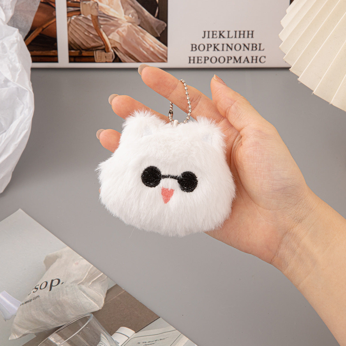 Squeaky Plush Toy Doll, Stuffed Animal Pendant