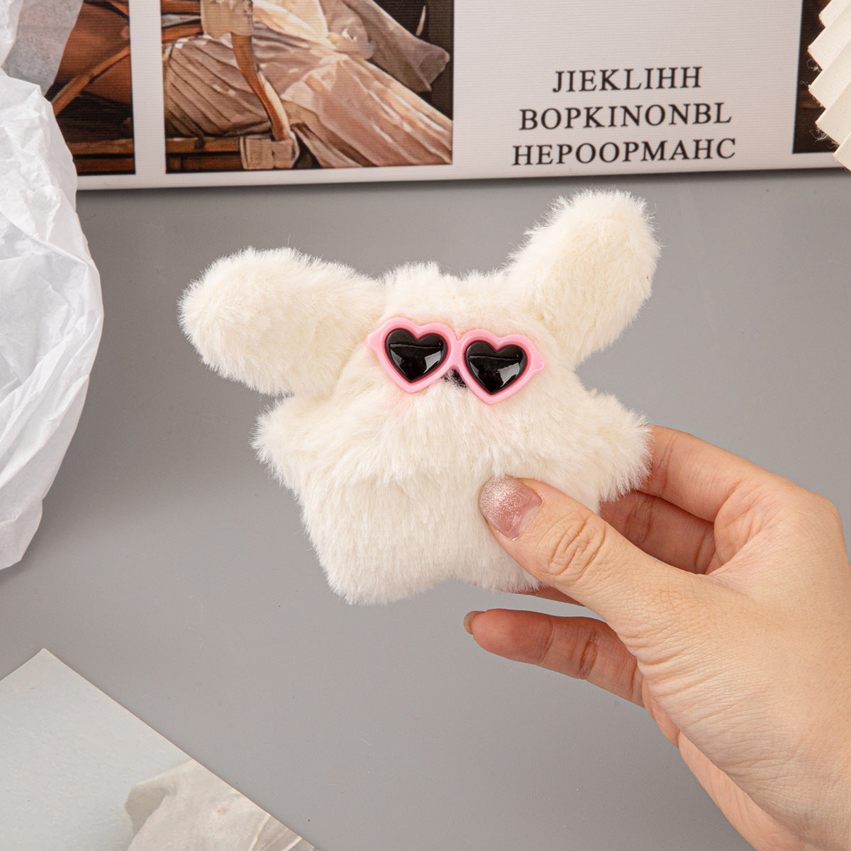 Squeaky Plush Toy Doll, Stuffed Animal Pendant