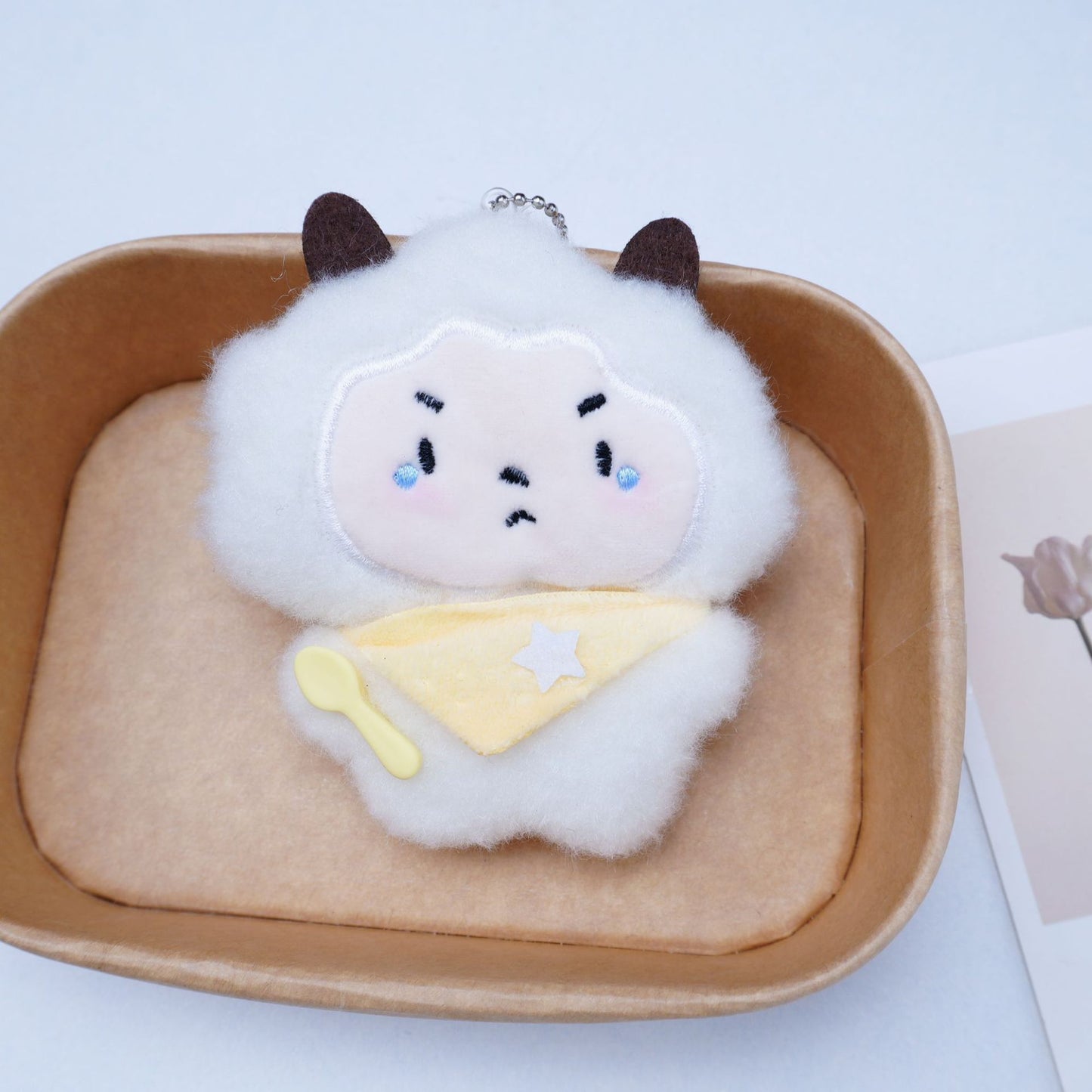 Squeaky Plush Toy Doll, Stuffed Animal Pendant