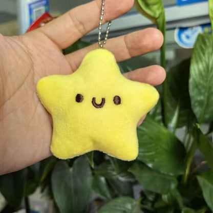 Squeaky Star Plush Keychain Pendant