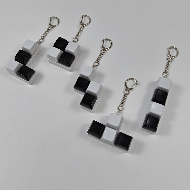 Squeeze the cube keychain