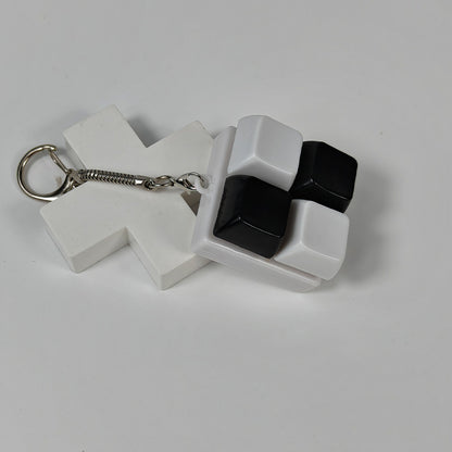 Squeeze the cube keychain
