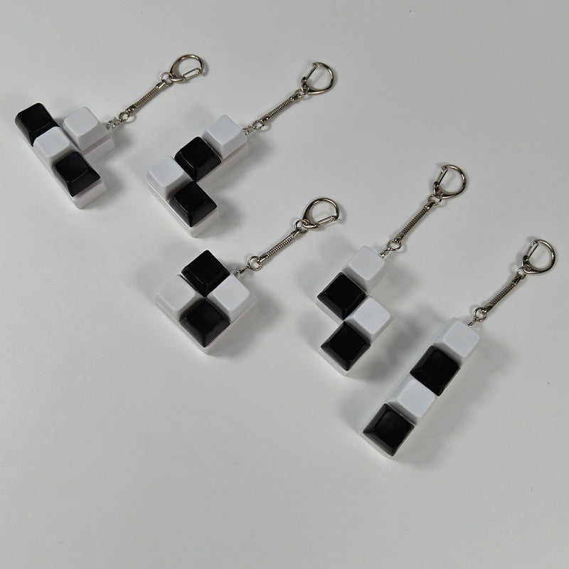 Squeeze the cube keychain