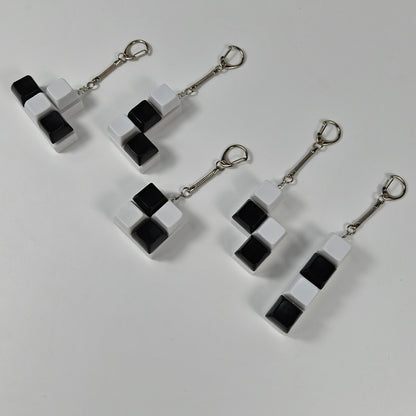 Squeeze the cube keychain