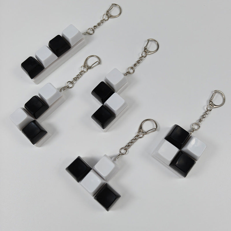 Squeeze the cube keychain