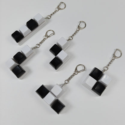 Squeeze the cube keychain