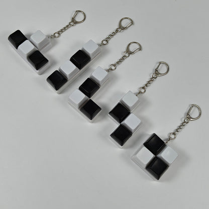 Squeeze the cube keychain