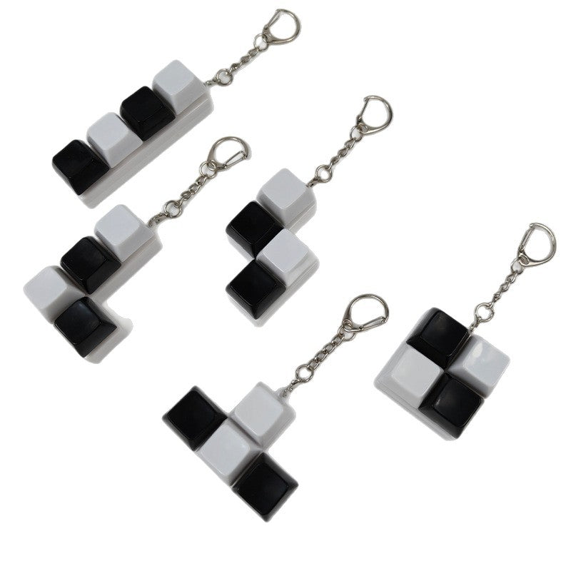 Squeeze the cube keychain