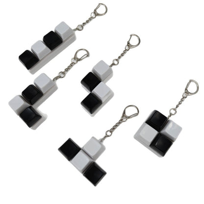 Squeeze the cube keychain