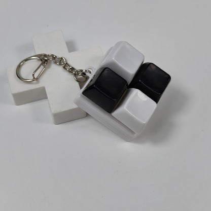 Squeeze the cube keychain