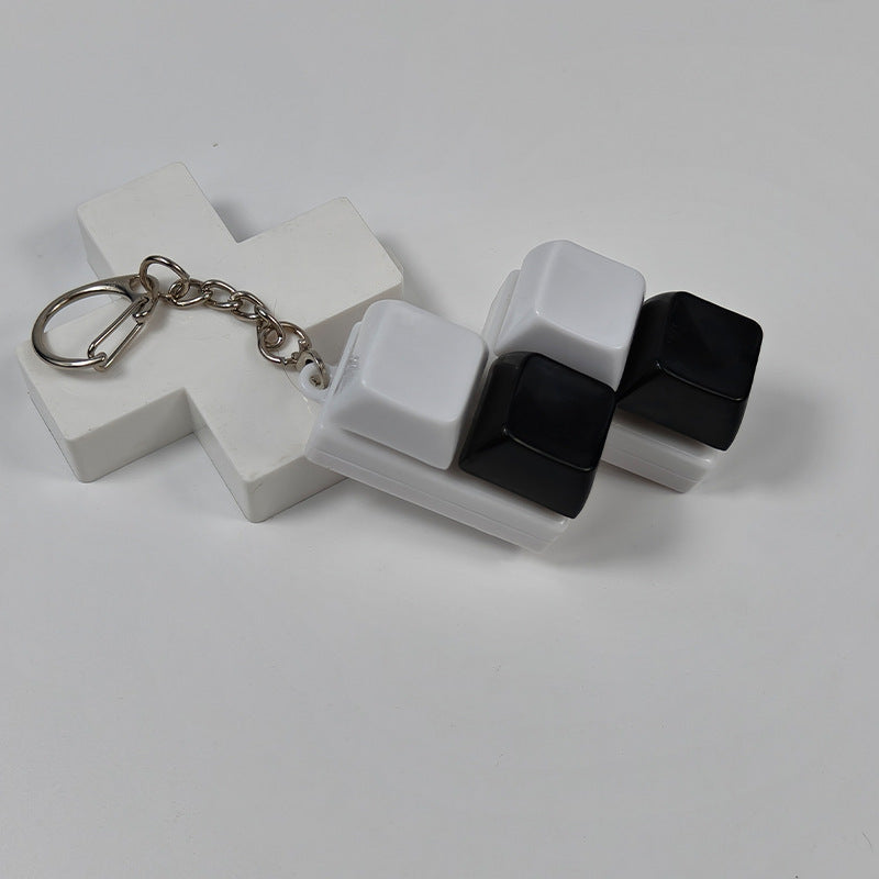Squeeze the cube keychain