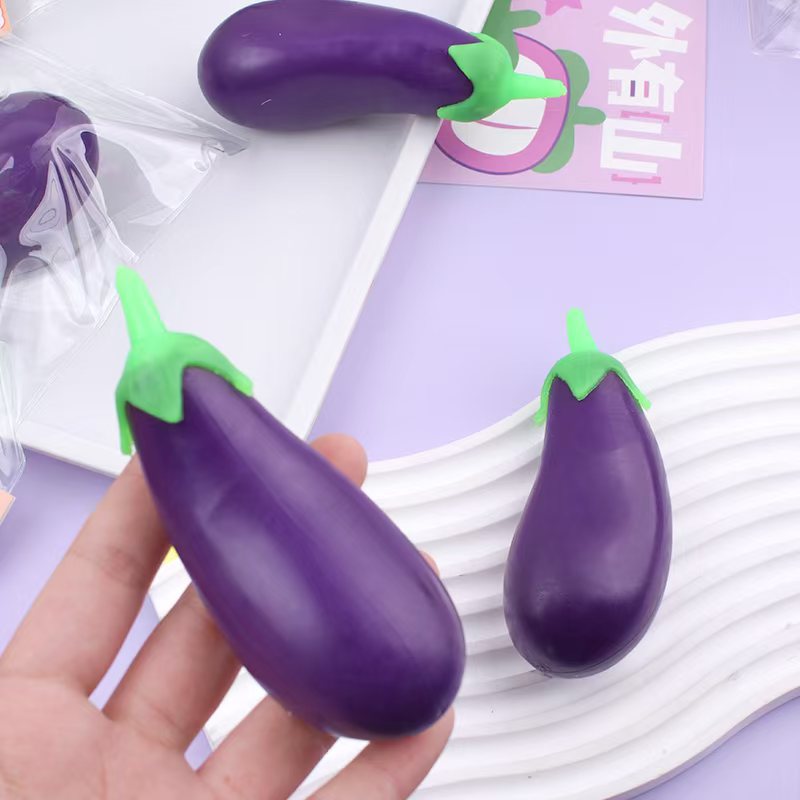 Squeeze Toy Eggplant