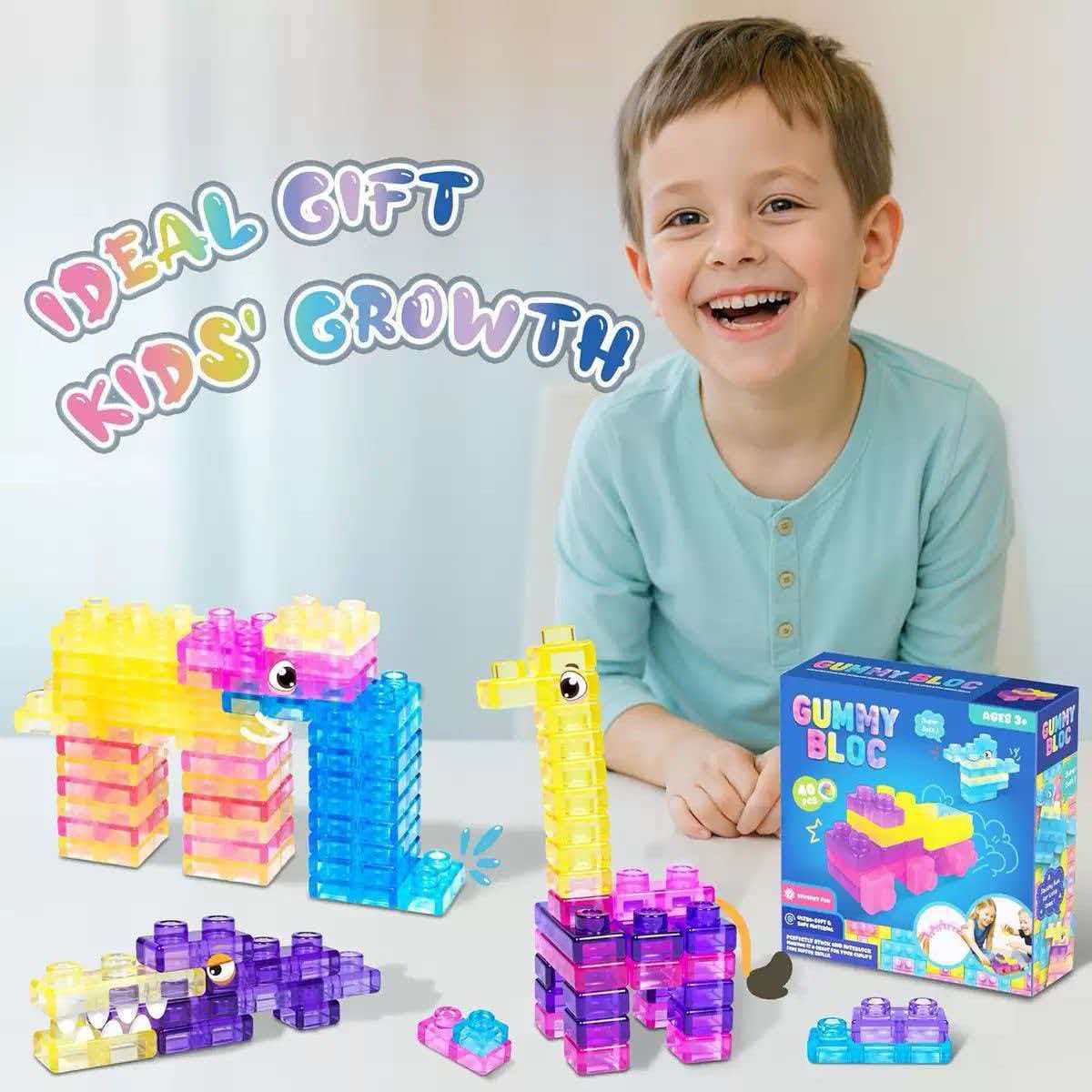 Squishy Jelly Building Blocks for Kids
