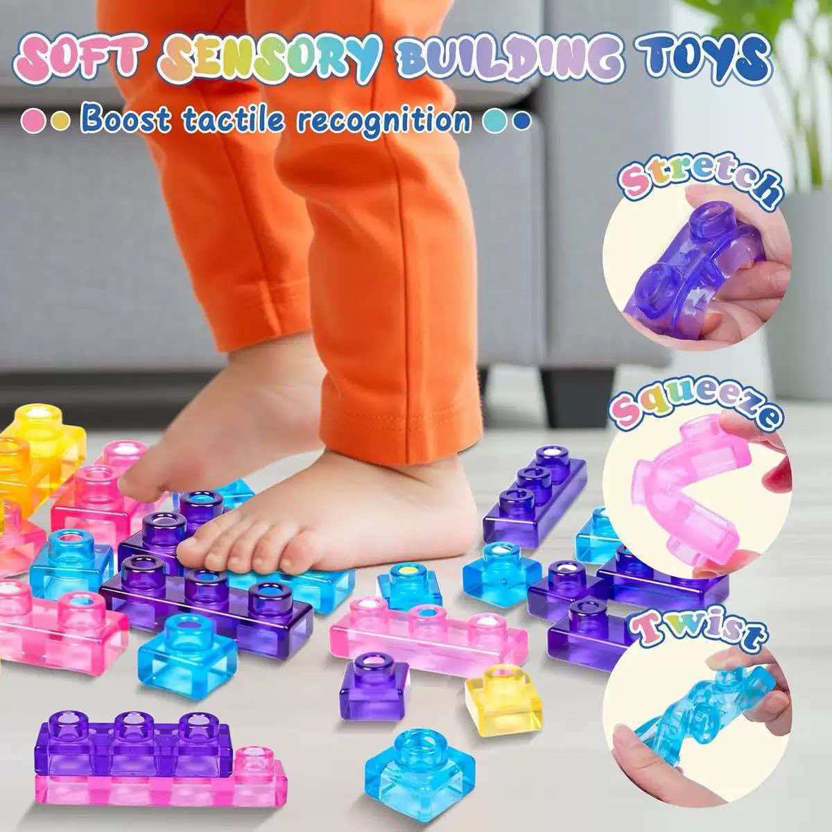 Squishy Jelly Building Blocks for Kids