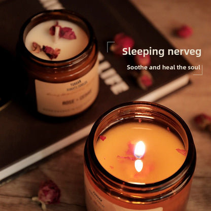Sried flower scented candles