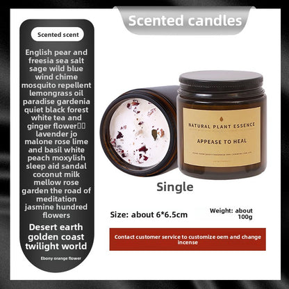 Sried flower scented candles