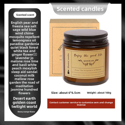 Sried flower scented candles