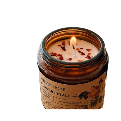 Sried flower scented candles