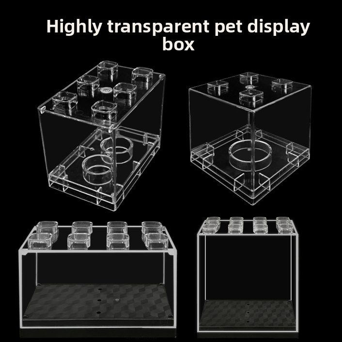 Stackable Acrylic Display Case with Dustproof Cover