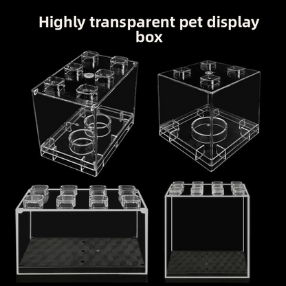 Stackable Acrylic Display Case with Dustproof Cover