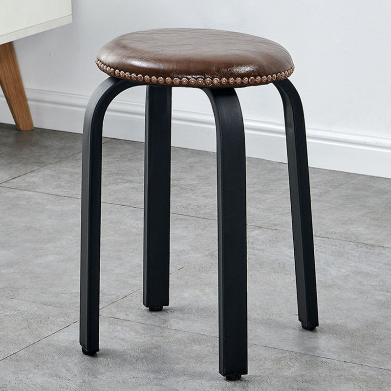 Stackable Italian Design Metal Stool