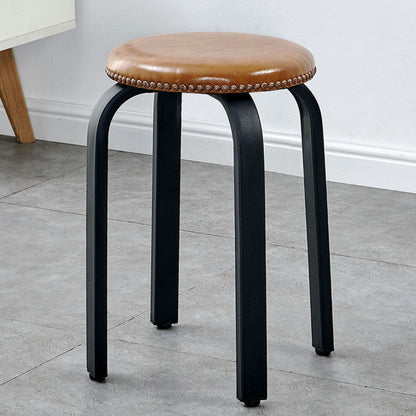 Stackable Italian Design Metal Stool