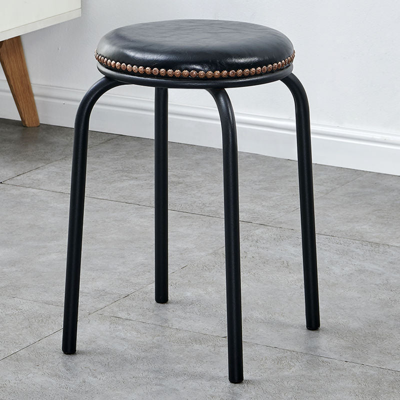 Stackable Italian Design Metal Stool