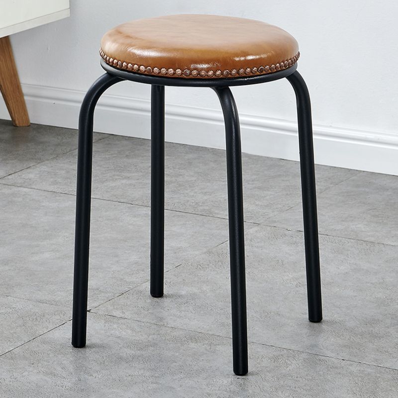 Stackable Italian Design Metal Stool