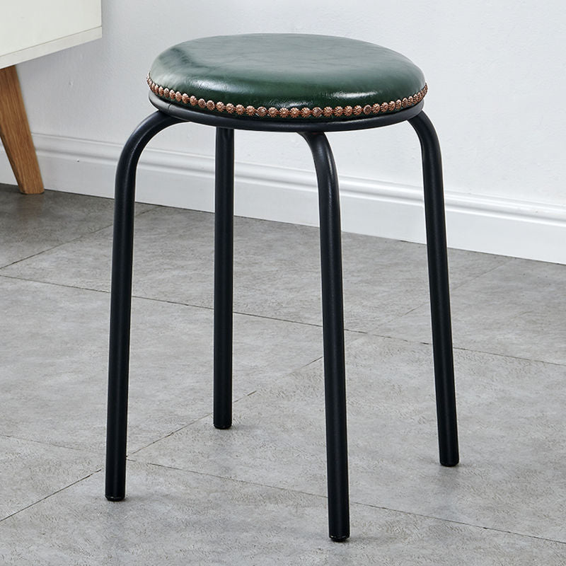 Stackable Italian Design Metal Stool