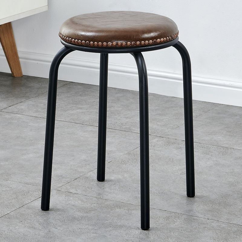 Stackable Italian Design Metal Stool