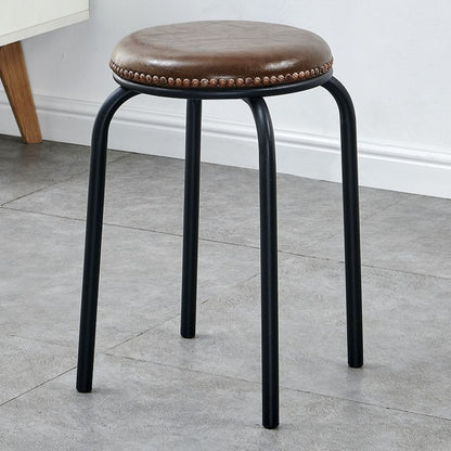 Stackable Italian Design Metal Stool