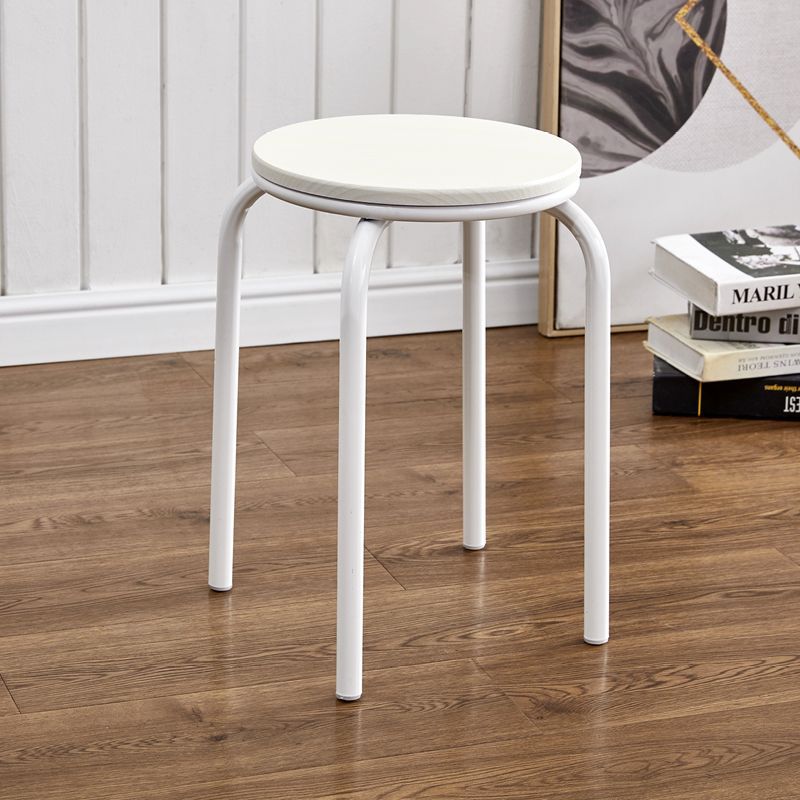 Stackable Italian Design Metal Stool
