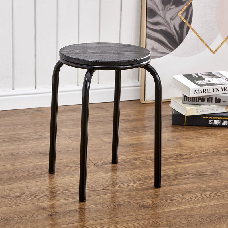 Stackable Italian Design Metal Stool