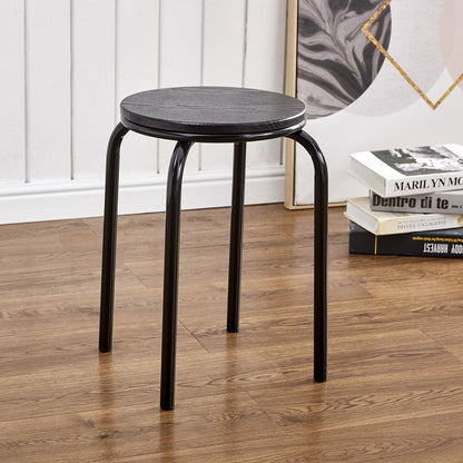 Stackable Italian Design Metal Stool
