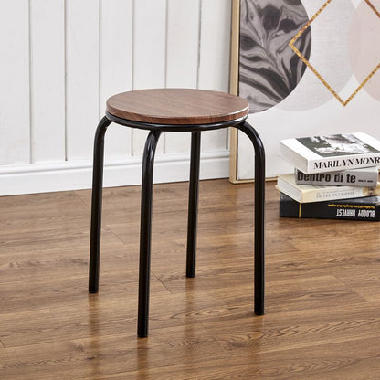 Stackable Italian Design Metal Stool