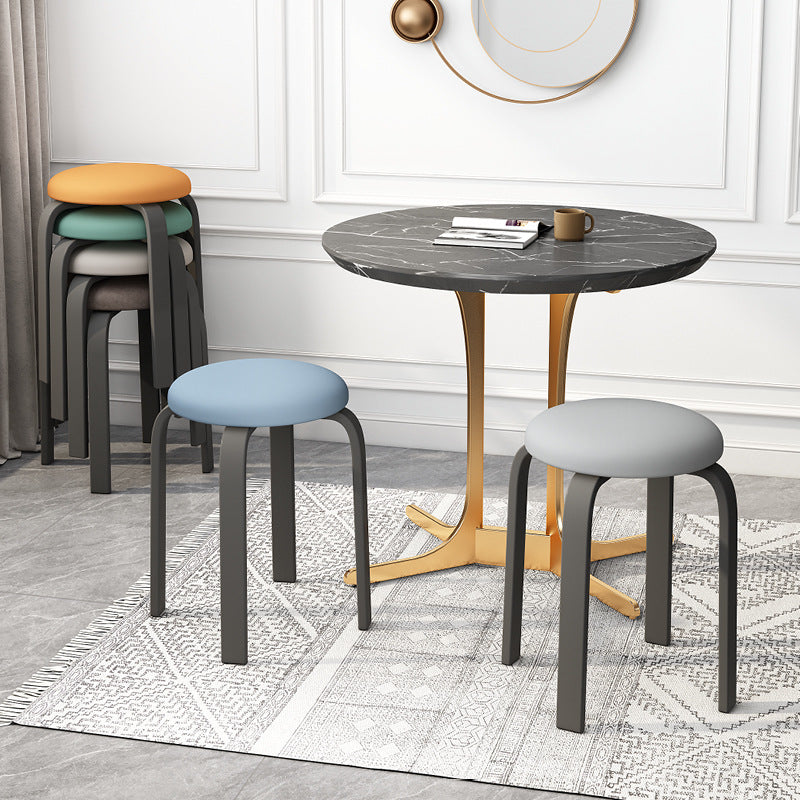 Stackable Italian Design Metal Stool