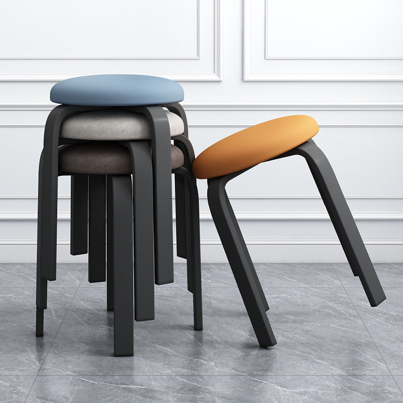 Stackable Italian Design Metal Stool