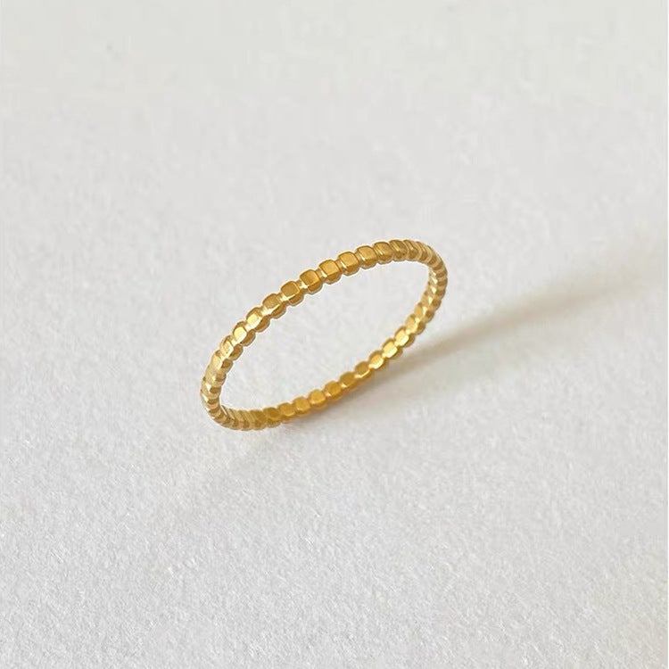 Stackable Titanium Steel Fashion Rings