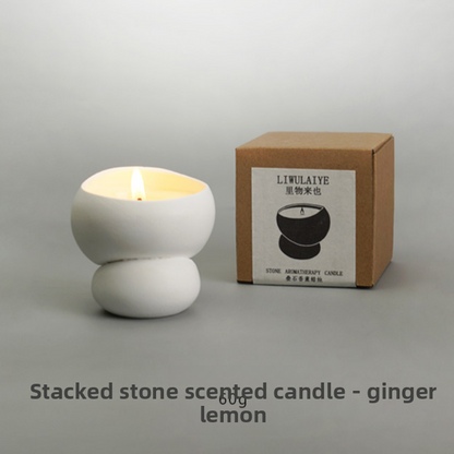 Stacked Stone Creative Indoor Scented Candles