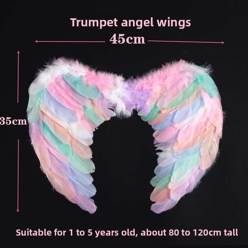 Stage performance with feather wings
