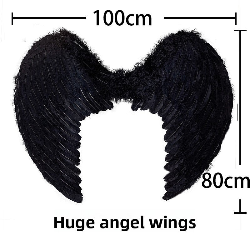 Stage performance with feather wings