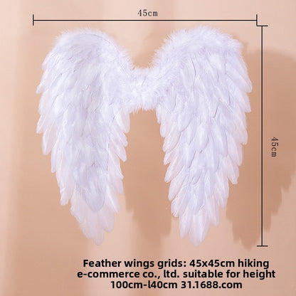 Stage performance with feather wings