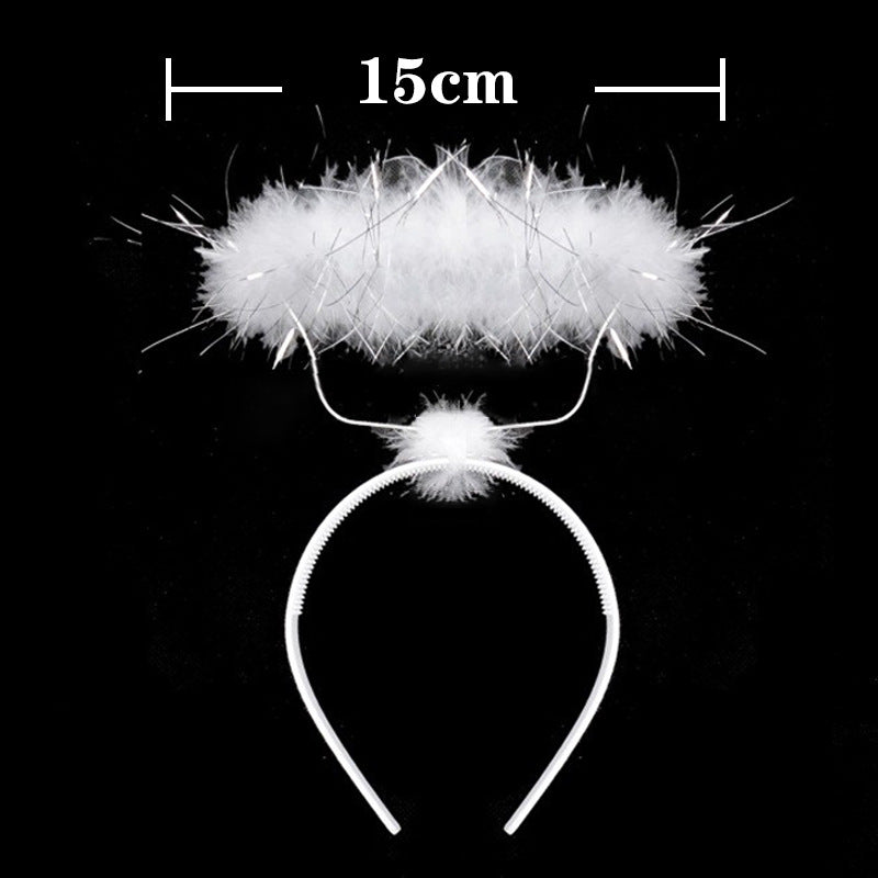 Stage performance with feather wings