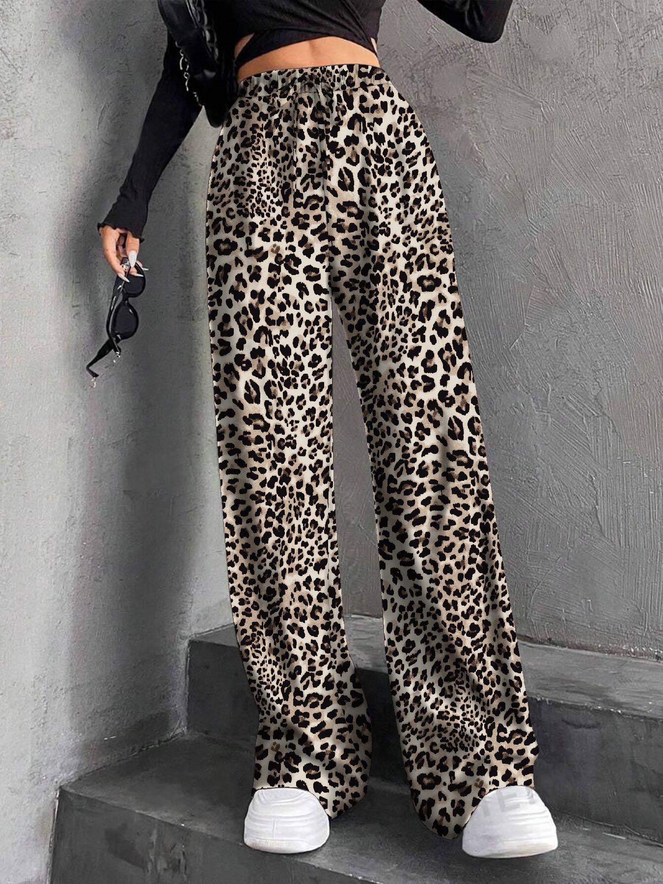 Staggy Waist Pinstripe Road Straight Leg Wide Leg Pants