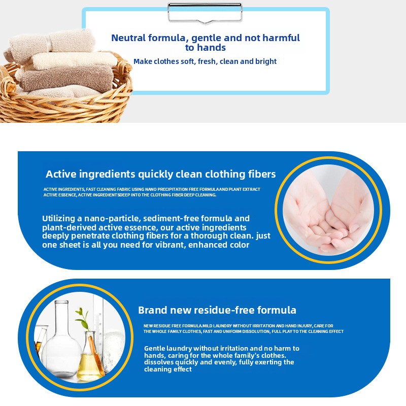 Stain-Removal Laundry Sheets