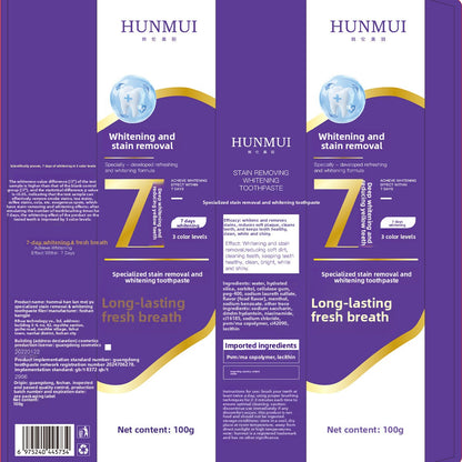 Stain Removal Whitening Toothpaste