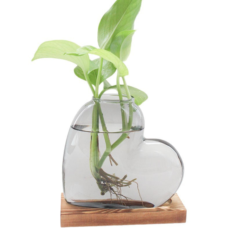 Stained Glass Hydroponic Vase Desktop Decor