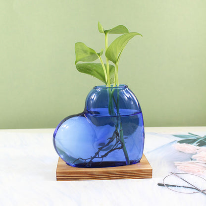 Stained Glass Hydroponic Vase Desktop Decor