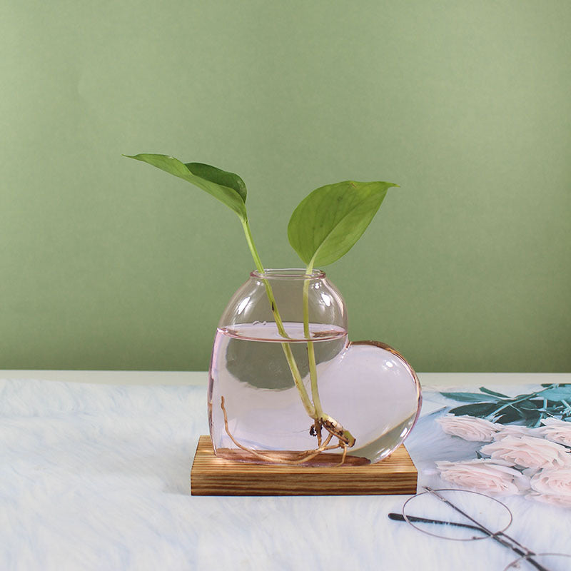 Stained Glass Hydroponic Vase Desktop Decor