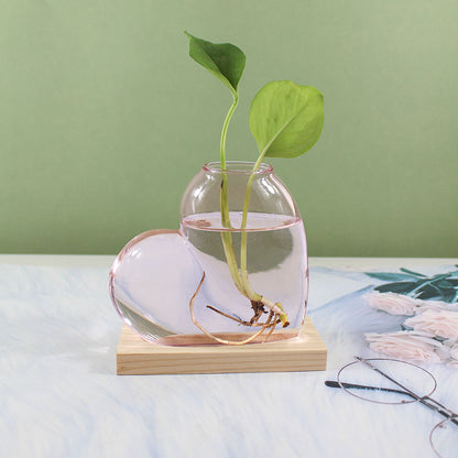 Stained Glass Hydroponic Vase Desktop Decor